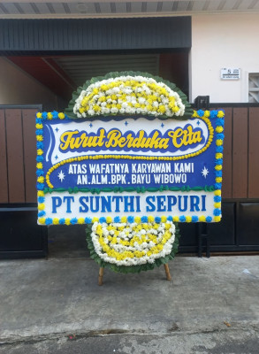 Papan Bunga Duka di Patam Lestari